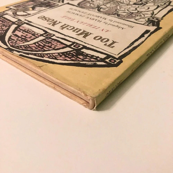 Vintage 1967 Too Much Nose An Italian Tale Harve Zemach Hardcover DJ - Picture 7 of 16